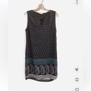 beachlunchlounge sz M Blue Paisley Tunic dress pullover cover-up